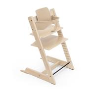 Trona Tripp Trapp de Stokke, Natural - Incluye Silla + Baby Set 2 para Niños de 6 a 36 Meses - Ajustable, Ergonómica y Fácil de Limpiar