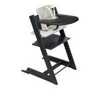 Stokke Tripp Trapp - Trona con bandeja y cojín, negro/gris nórdico
