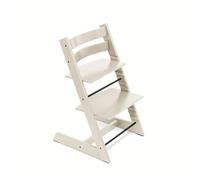 Stokke Tripp Trapp® - Trona Evolutiva de Madera - Blanco Vainilla | La trona evolutiva que crece con el niño. Diseño icónico en haya europea, asiento y reposapiés regulables. Hasta 136 kg.