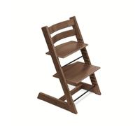 Stokke Tripp Trapp® - Trona Evolutiva de Madera - Marrón Cálido | La trona evolutiva que crece con el niño. Diseño icónico en haya europea, asiento y reposapiés regulables. Hasta 136 kg.