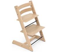 Stokke Tripp Trapp® - Trona Evolutiva de Roble - Natural | La trona evolutiva que crece con el niño. Diseño icónico en roble europeo, asiento y reposapiés regulables. Hasta 136 kg.