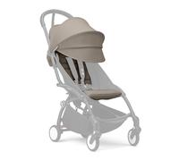 Stokke YOYO 6+ Paquete de colores, gris pardo, solo textiles: almohadilla de asiento, toldo extensible y bolsillo trasero con cremallera, requiere marco YOYO3 (se vende por separado)