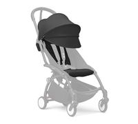 Stokke YOYO 6+ Paquete de colores, negro - Solo textiles: almohadilla de asiento, toldo extensible y bolsillo trasero con cremallera - Requiere marco YOYO3 (se vende por separado)