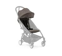 Stokke YOYO 6+ Paquete de Colores - Solo Textiles - Cojín para Asiento, Dosel Extensible y Bolsillo Trasero con Cremallera - Requiere Marco YOYO (Se Vende por Separado) - Leopardo