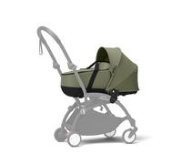 Stokke YOYO³ - Capazo rígido, Verde Oliva | Alternativa rígida desde el nacimiento: doble colchón y cubrepiés, hasta 6 meses o 9 kg. Requiere el chasis YOYO³.