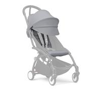 Stokke YOYO³ - Pack textil para Silla de Paseo, Gris Piedra | Asiento acolchado y capota extensible con ventana, bolsillo trasero con cremallera. Requiere el chasis YOYO³.