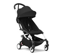 Cochecito Stokke YOYO3 a partir de 6 meses - Incluye chasis blanco / cojín de asiento negro + dosel - Se pliega y despliega en un instante - Ligero y compacto - Compatible con equipaje de mano