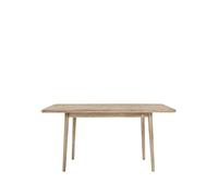 Stolab Mesa Miss Holly 175x82 + 1 tablero de extensión 50 cm Roble barniz mate claro