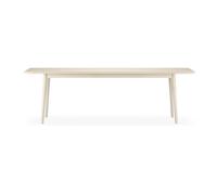 Stolab Mesa Miss Holly 235x100 cm Abedul aceitado blanco. 1 tablero de extensión