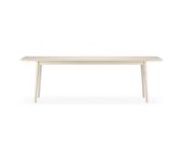 Stolab Mesa Miss Holly 235x100 cm Abedul aceitado blanco. 2 tableros de extensión