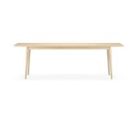 Stolab Mesa Miss Holly 235x82 + 1 tablero de extensión 50 cm Abedul aceitado natural