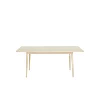 Stolab Mesa Miss Holly. 235x82 cm Abedul claro lacado mate. 1 tablero de extensión