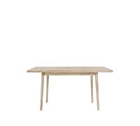Stolab Mesa Miss Holly. 235x82 cm Roble aceite blanco. 1 tablero de extensión