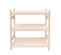 Stolarstwo Wochnik S.C. - Estantería apilable de madera de haya para sótano o hogar, diseño modular, 3 estantes, 50 × 38 × 60 cm (ancho x profundo x alto)