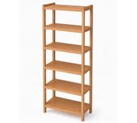 Stolarstwo Wochnik S.C. Estantería de madera de haya, 6 estantes, 213 x 70 x 38 cm, dos piezas, estante alto de hasta 50 kg por estante, para despensa, sótano, garaje, trastero