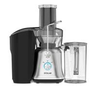 Stollar Exprimidor JES700 con amplia entrada, 2 velocidades, jarra de 1,6 l, separador de espuma y contenedor de fibra grande