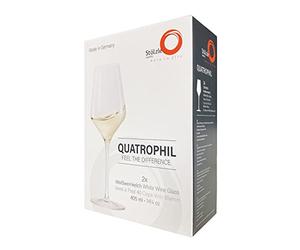Stolzle Lausitz Quatrophil - Juego de 2 copas de vino blanco