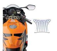 STOMPGRIP Protector de tanque de motocicleta prémium | Volcán | Colección de stock | Diseño 3D | Ajuste universal | Transparente