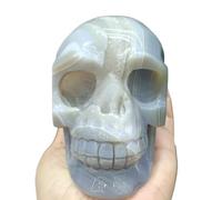 Stone Agate Geode Carving Crystal Home Office Decoration(Size:1-1.3kg)