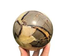Stone Back Stone Ball,Quartz Crystal Ball,MineralStone,Home Office Decoration(Size:2-2.5kg)