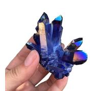 Stone Blue Quartz Crystal Bismuth Silicon Cluster Crystal Cluster Home Decoration