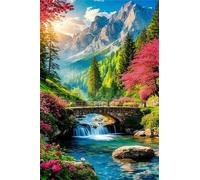 Stone Bridge 1200 Piece Jigsaw Puzzles for Adults, Colourful, Challenging & Brainteasing Adult Puzzles 1200 Pieces Woods, Fun jigsaws for The Whole Family 30x20 Inch