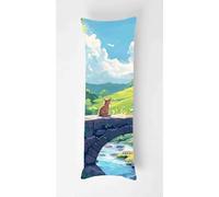 Stone Bridge Body Pillow Case Cover 35x100cm, Long Backrest Cushion Pillow Protector with Zipper, Decorative Bedding Pillowcase, Soft Body Pillow Cover for Couch Bedroom Cat