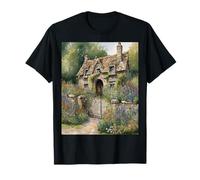 Stone Cottage Garden Puerta de hierro forjado Camiseta