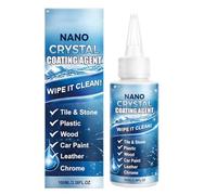 Stone Crystal Plating Agent - 100ml Nanocrystalline Granite Cleaner, Polishing Agent &, Ceramic Brightening Coating | For Tile Kitchen Bathroom Shower Countertop Quartz Marble Slate