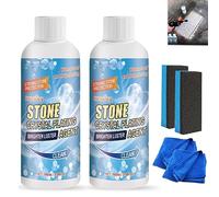 Stone Crystal Plating Agent, Stone Stain Remover Cleaner, Stone Crystal Plating Agent Stone Carving Polishing and Coating Agent Marble (2 PCS)