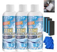 Stone Crystal Plating Agent, Stone Stain Remover Cleaner, Stone Crystal Plating Agent Stone Carving Polishing and Coating Agent Marble (3 PCS)