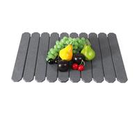 Stone Drying Mat, Absorbente Sink Pad, 23,62 x 15,35 in Quick Foldable, Instant Water Absortion, Space Saving Lightweight Design for Coffee, Bath, Vanity, Shower, Countertop, Bathroom Use