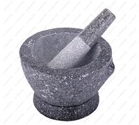 Stone (Granite) Mortar and Pestle, 8 In, 3+ Cup Capacity... by M.V. Trading