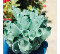 Stone Green Ghost Ghost Quartz Crystal Cluster Decorative Aquarium Gift(300-400g)