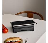 STONE GRILL EASY - Grill Y Panini Multifunción 1600W Abatible Negro