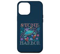 STONE HARBOR NEW JERSEY SHORE BLUE CRAB VERANO PLAYA ARTE Carcasa para iPhone 12 Pro Max