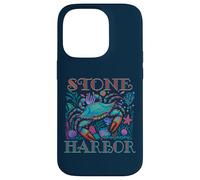 STONE HARBOR NEW JERSEY SHORE BLUE CRAB VERANO PLAYA ARTE Carcasa para iPhone 14 Pro