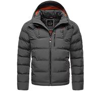 STONE HARBOUR Chaqueta acolchada para hombre con capucha Arvidoo S-3XL, antracita, L