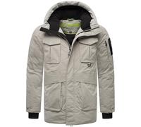 STONE HARBOUR Chaqueta de invierno 'Edriik XX' gris plateado / negro XXXL gris plateado / negro