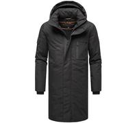 STONE HARBOUR Chaqueta de invierno para hombre (S-3XL) - Capucha extraíble, impermeable, parte con cierre magnético, chaqueta cálida para hombre - B758, Negro , S