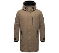 STONE HARBOUR Lanzoo - Chaqueta de invierno para hombre, con forro cálido, ligera, con capucha, tallas S-3XL, marrón piedra, M