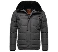 STONE HARBOUR Witaas - Chaqueta de invierno acolchada con capucha desmontable (talla S-3XL), antracita, L