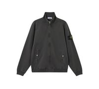 Stone Island - Chaqueta de chándal con cremallera y efecto 'Old' de forro polar Malfilé - Sweatshirts & Hoodies - Hombre - Gris - S -