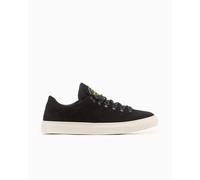 Stone Island- Zapatillas Deportivas Bajas de Ante con Cordones- Shoes- Hombre- Negro- 40 EU- Zapatillas Deportivas Bajas de Ante con Cordones