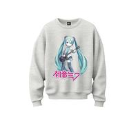 Stone Kids Hatsune Miku - Sudadera para mujer, gris, S además de su talla