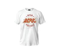 Stone Kids Hight Voltage - Camiseta para hombre, AC/DC, con licencia oficial, talla XS-XXL, blanco, XL