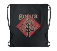 Stone Kids - Mochila con cordón de música de algodón orgánico 37x41 cm - bolsa de gimnasio o deporte ligera, cordones ajustables, bolsa ecológica, d, M