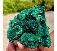 Stone Malachite Clusters, Quartz Crystal Malachite Ores Clusters, Collection(Size:50-100g)