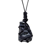 Stone Pendant, Natural Crystal Necklace, Irregular Charm with Polished