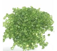 Stone Perido Quartz Olivine Green Crystal Rock Chip Gravel Rough Raw Gemstone Decoration Home Decor(500g)